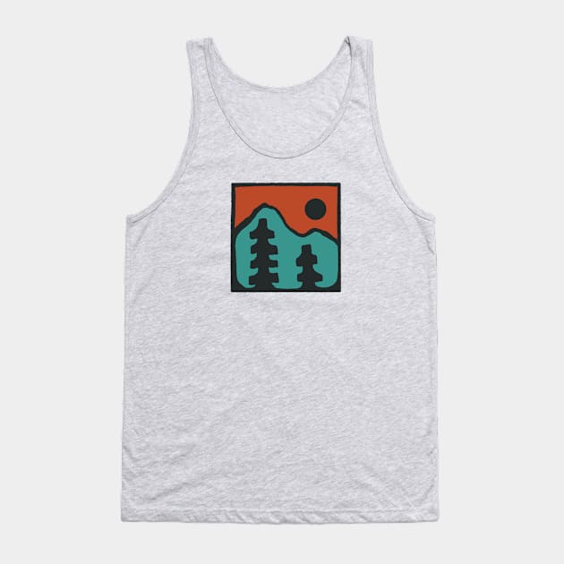 Teal trees Tank Top by kikamack